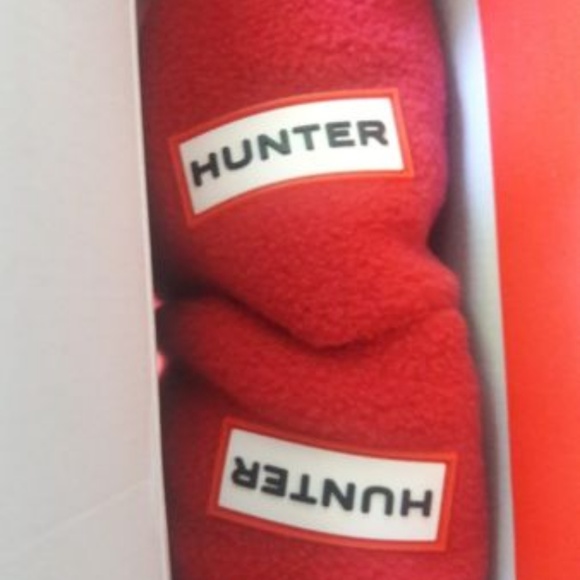 Hunter Tall Boot Socks Fleece Dark Pink Sz. L New! - Picture 2 of 3